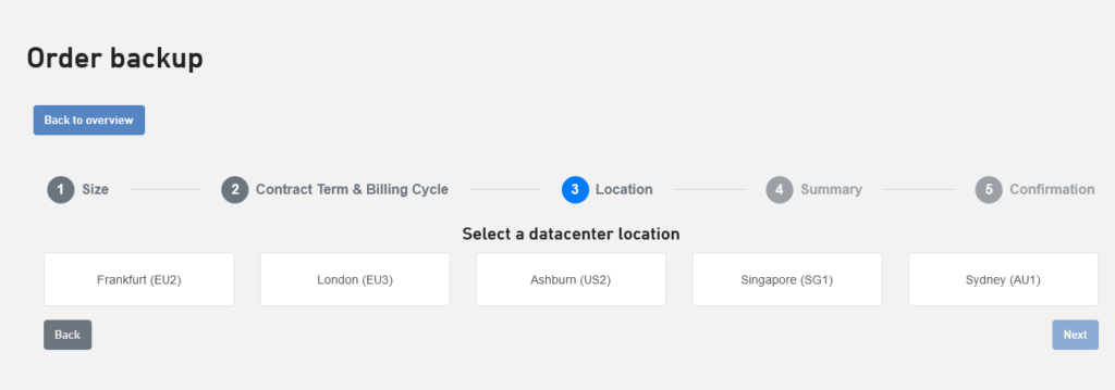 AcronisBackupSelectDatacenter