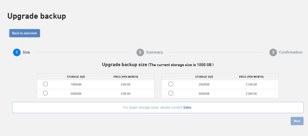 UpgradeSize